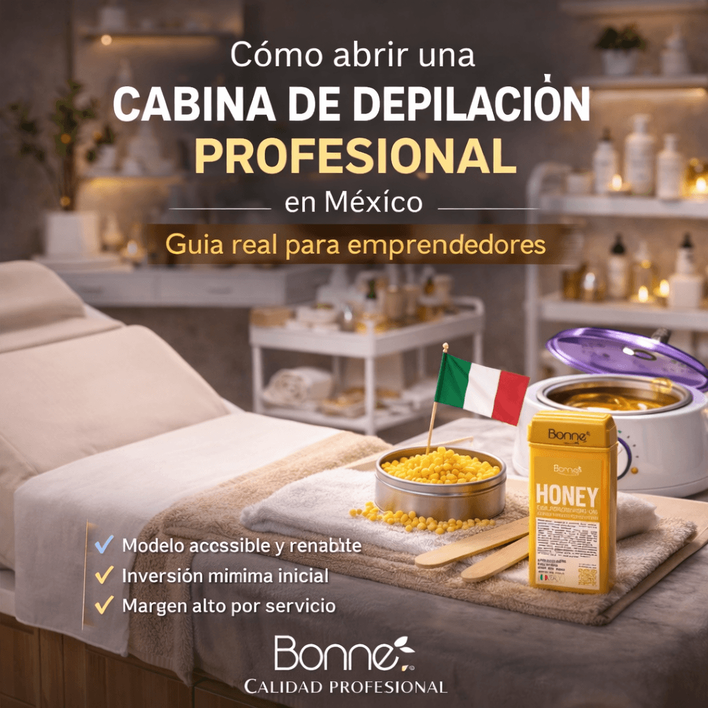 cabina de depilacion profesional en mexico con cera honey bonne